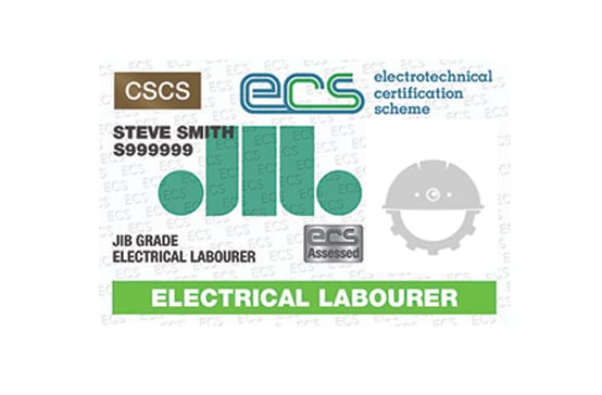 ECS Electrical Labourer Card